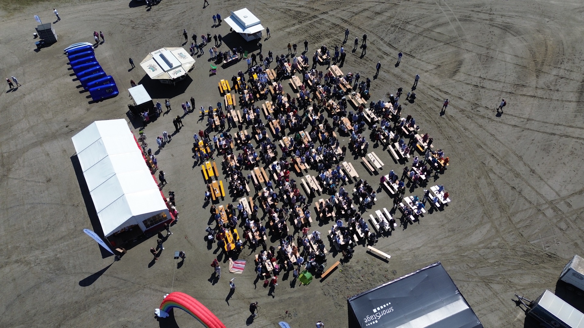 Drohnenaufnahme von oben